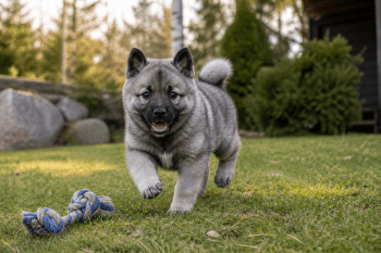 Chiot : Photo d'un Chien d'Élan Norvégien Gris
