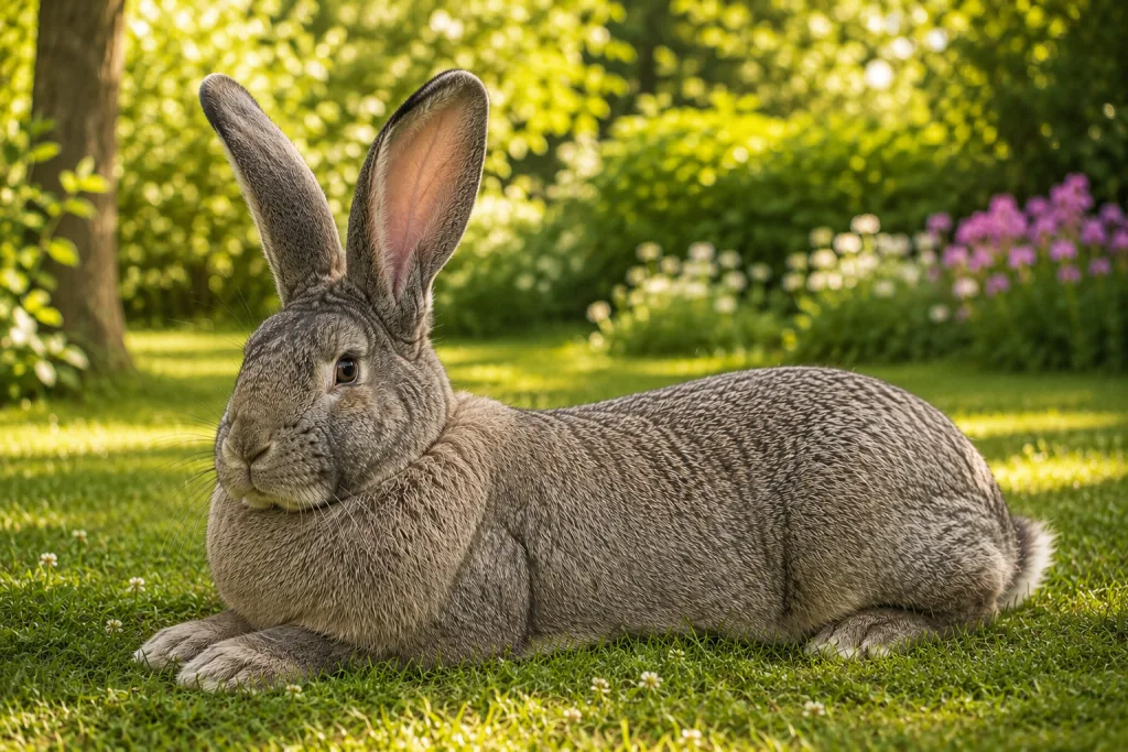 Géant des Flandres : Photo d'un lapin