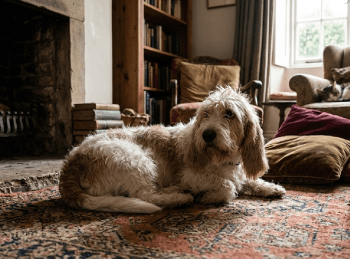 Chien : Photo d'un Petit Basset Griffon Vendéen malade