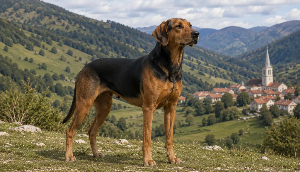 Chien : Photo d'un Chien Courant de Schiller