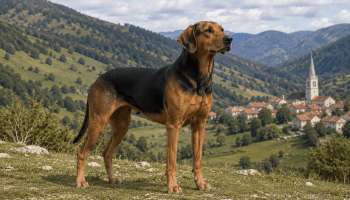 Chien : Photo d'un Chien Courant de Schiller