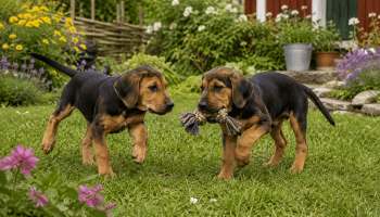 Chiot : Photo d'un Chien Courant de Schiller
