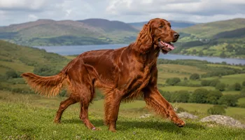 Chien : Photo d'un Setter Irlandais Rouge