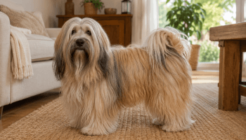 Chien : Photo d'un Terrier Tibétain malade