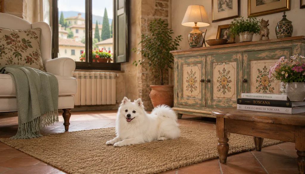 Chien : Photo d'un Volpino Italiano malade