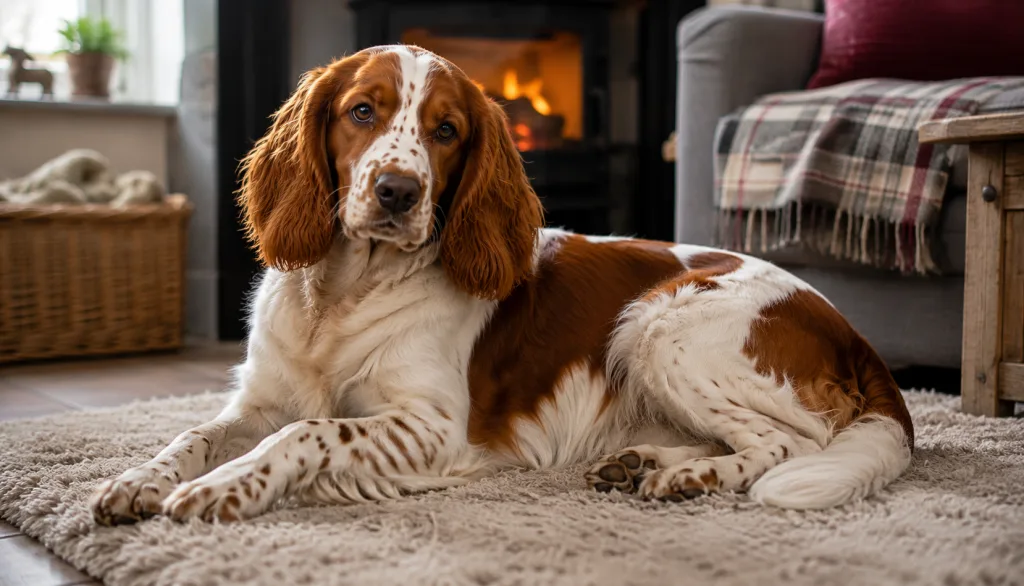 Chien : Photo d'un Welsh Springer Spaniel malade