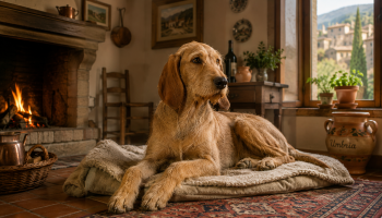 Chien : Photo d'un Chien Courant Italien Ă poil dur malade