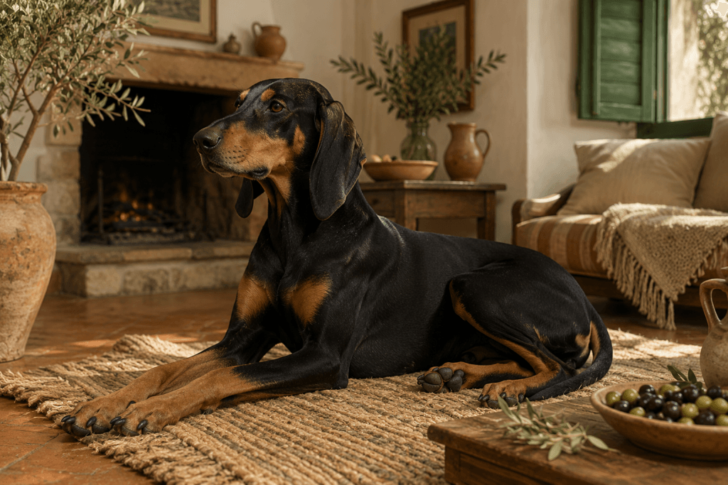 Chien : Photo d'un Chien Courant Italien à poil ras malade