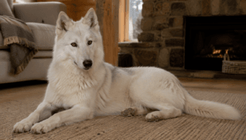 Chien : Photo d'un Chien-loup Américain malade