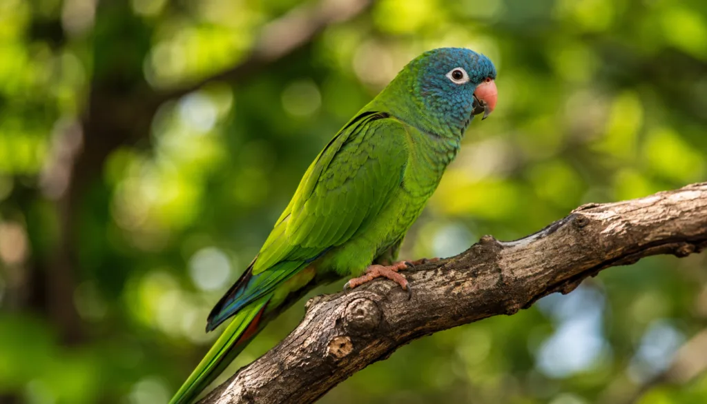 Conure à Tête Bleue : Photo d'un oiseau