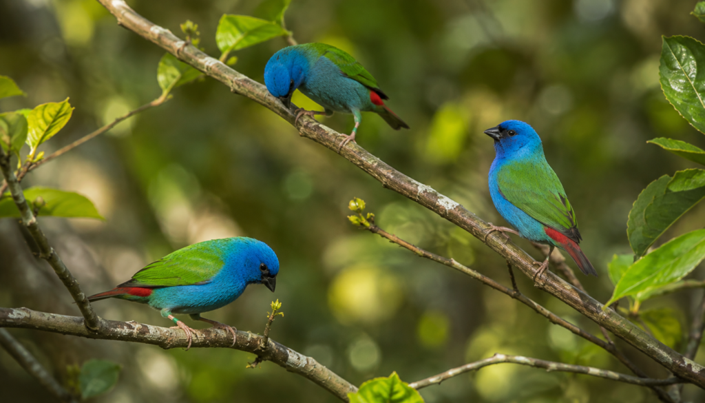 Diamant Azuvert : Photo d'un oiseau