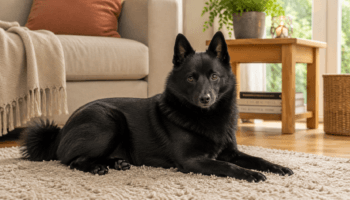 Chien : Photo d'un Schipperke malade