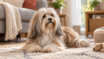 Chien : Photo d'un Petit Chien Lion malade