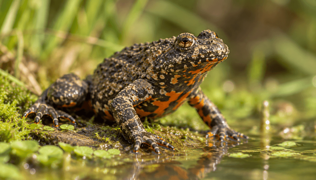 Sonneur à Ventre de Feu (Bombina Bombina) : Photo d'un grenouille